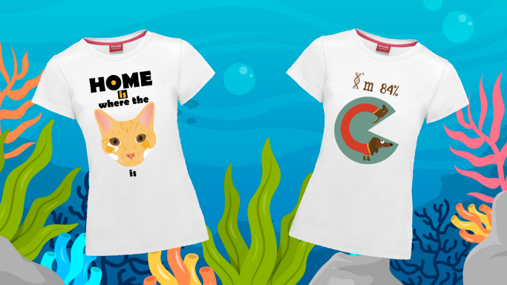 dizajn na majici - majica sa mackom  - majica sa psom