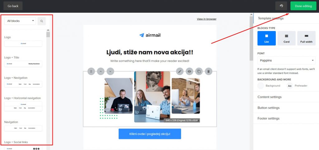 zavrsetak podesavanja mejla