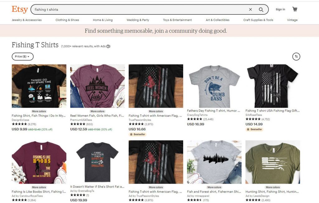 najprodavanije majice na etsy sajtu - etsy najprodavaniji proizvodi