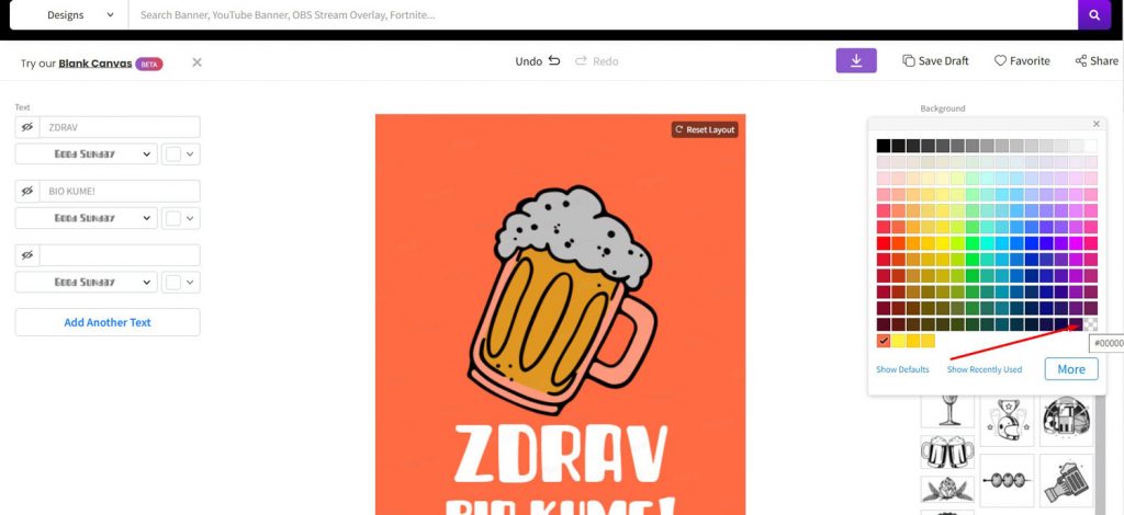 uklanjanje pozadine s dizajna