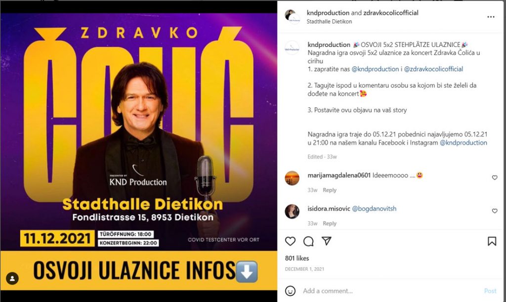 zdravko colic giveaway
